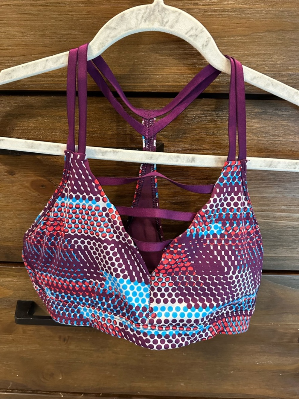 Victoria's Secret Purple Multi Strappy Sports Bra